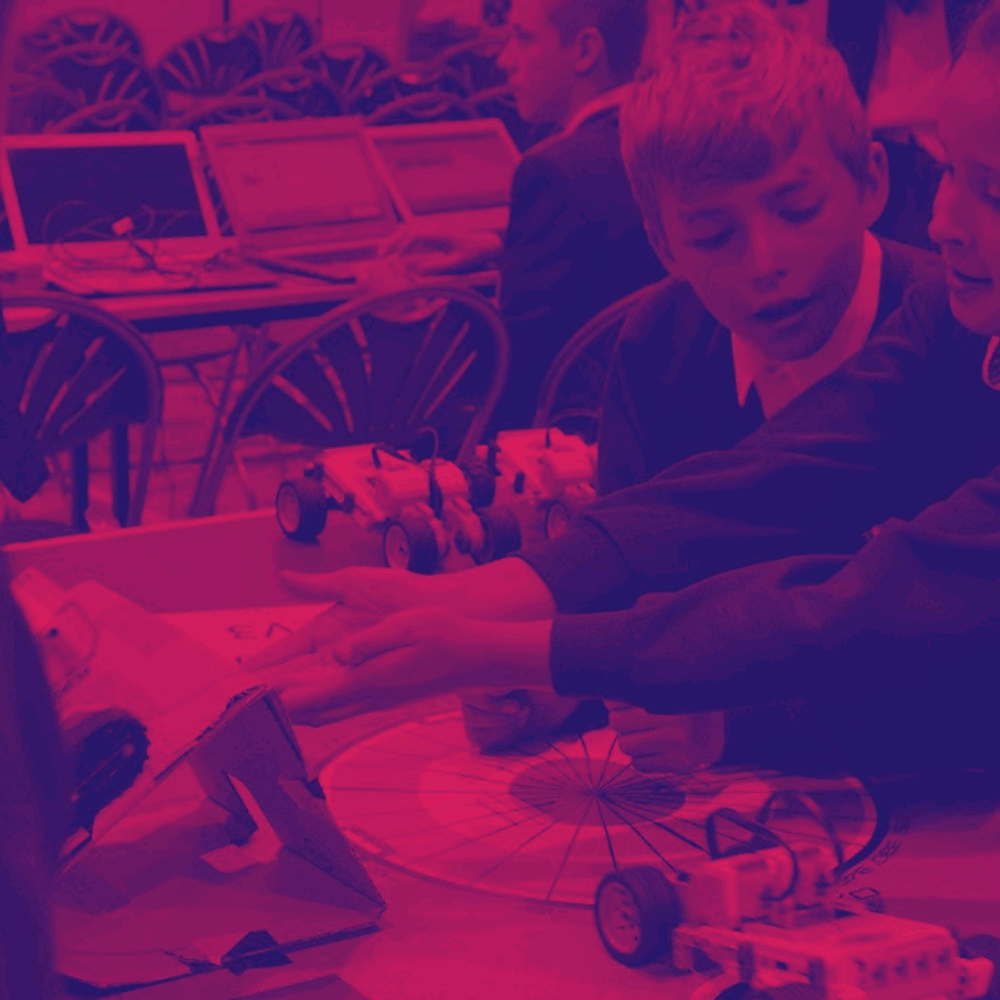 School Children Duotone