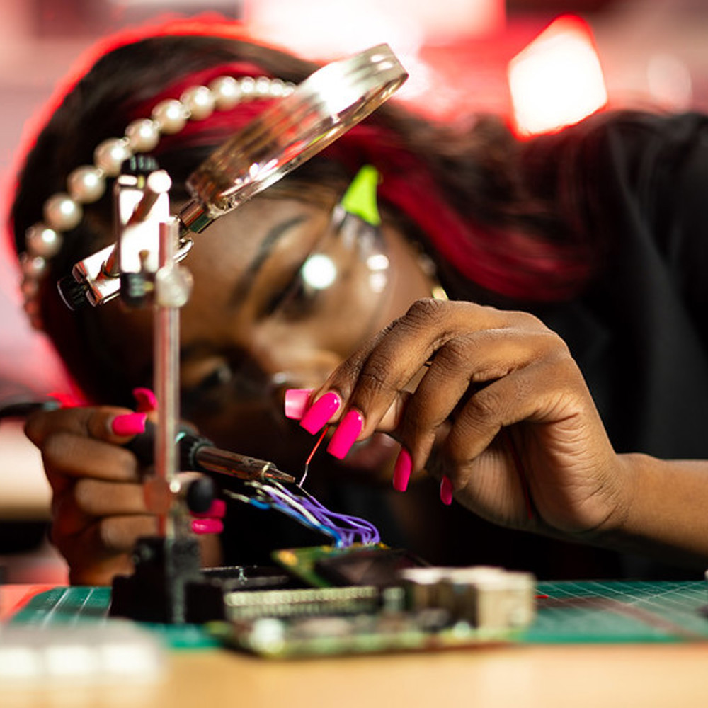 Robotics Engineer In Lab