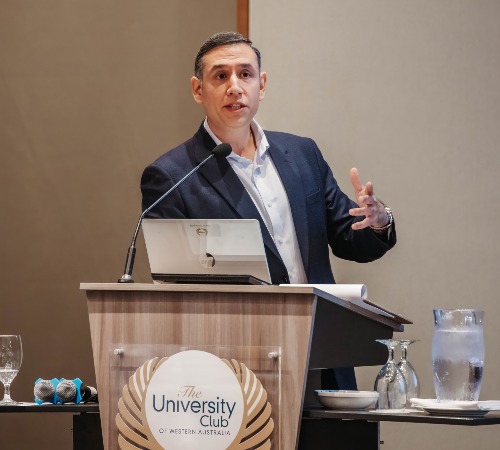 Dr Urvaksh presenting during Session 1