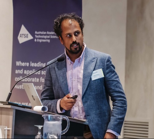 Dr David presenting during Session 1