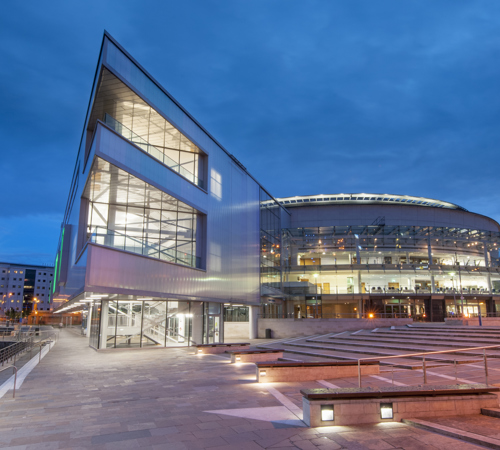 Belfast Waterfront Hall At Night, Belfast, Co. Antrim TI7527