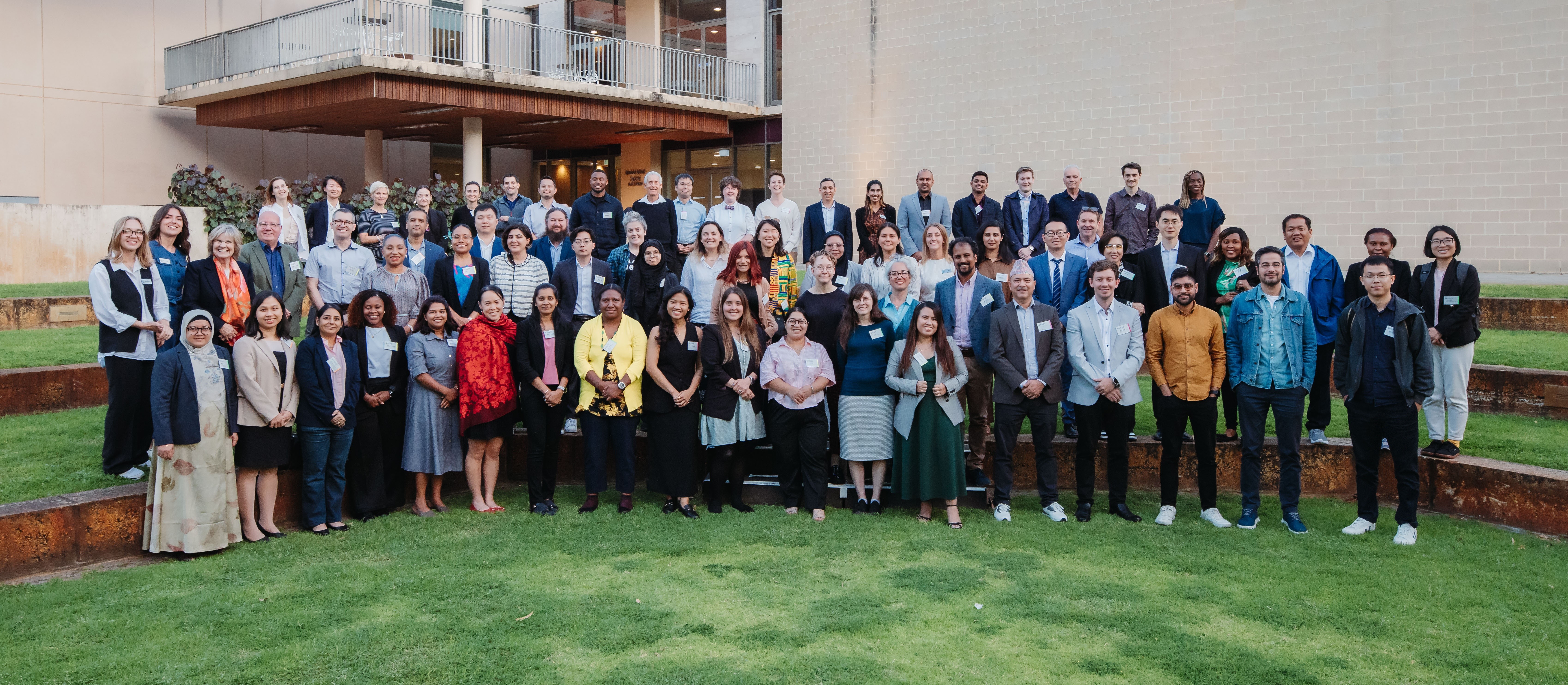 Group photo of delegates at a Frontiers event in Australia