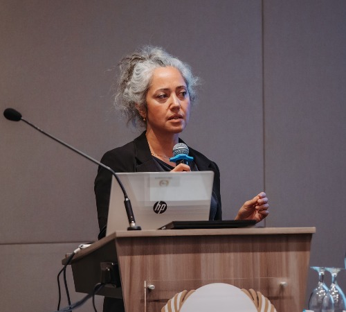 Dr Yasemin presenting during Session 2