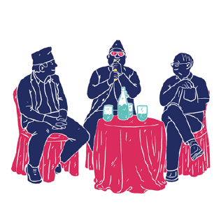 A graphic of panel speakers