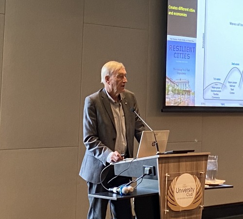 Professor Peter delivering his keynote speech