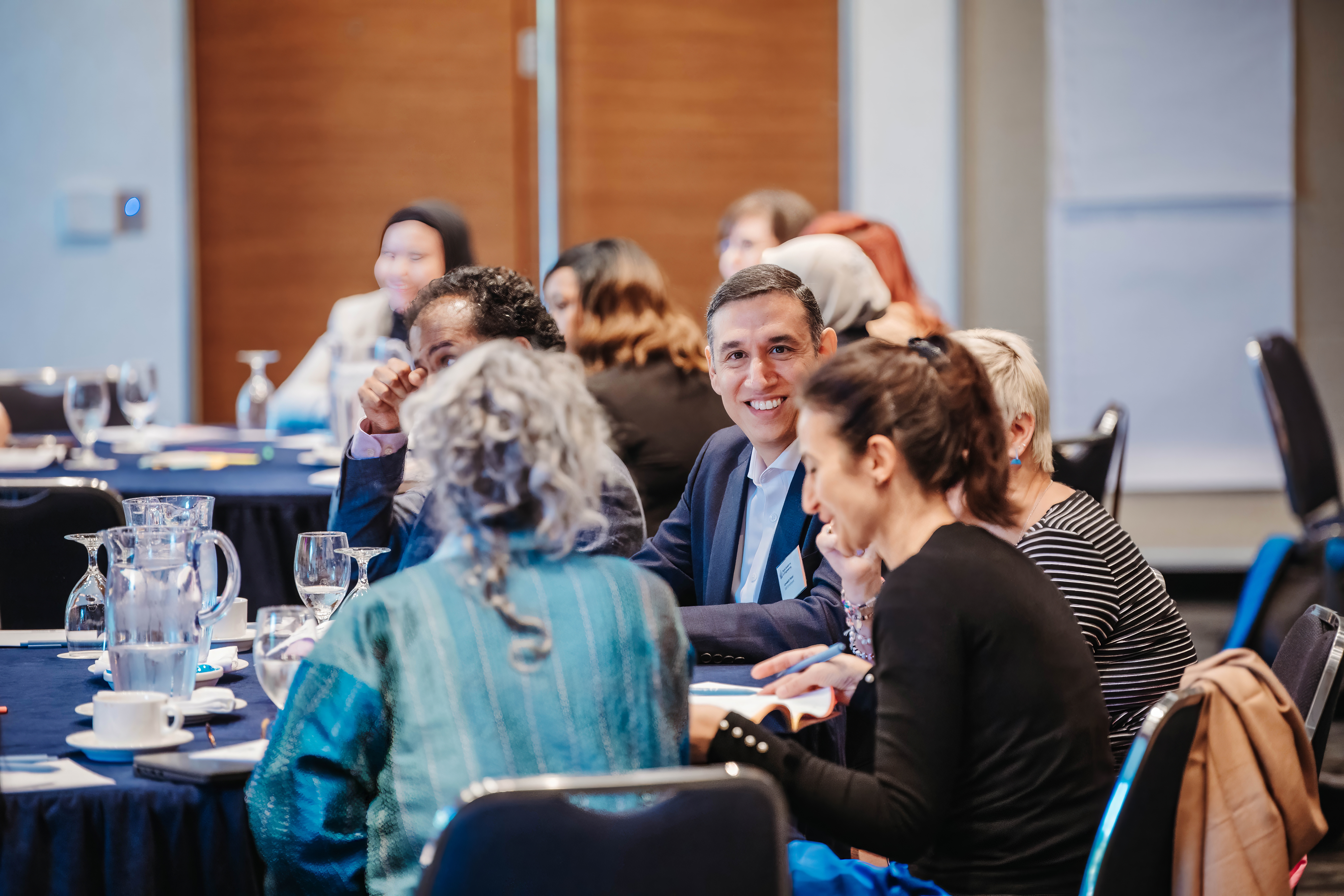 Delegates at Frontiers taking part in a group discussion