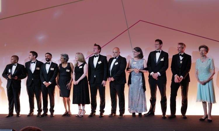 MacRobert Award winners, Oxford Nanopore Technologies, Receiving their award from HRH The Princess Royal at the Academy's annual awards dinner, 2026