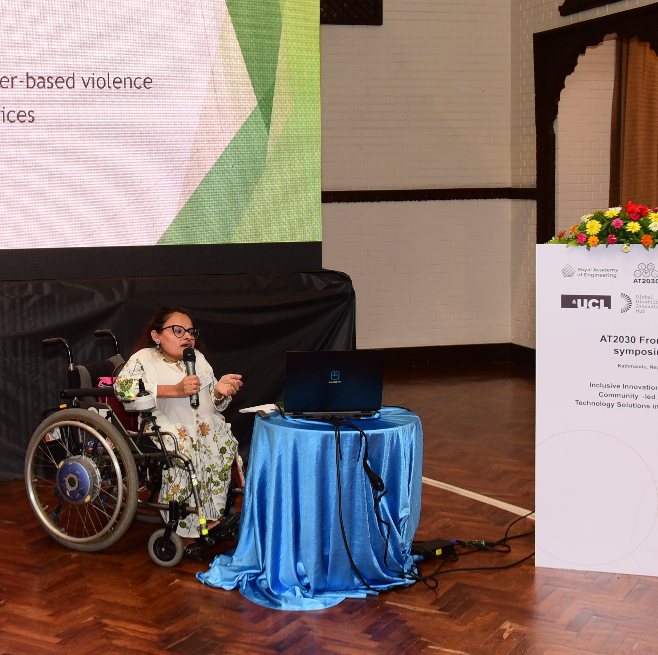 Anjana KC presenting